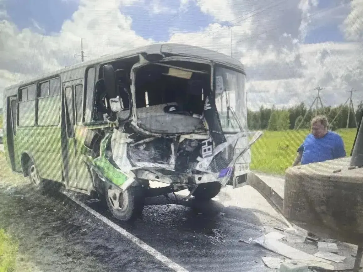 Под&nbsp;Челябинском автобус врезался в&nbsp;трактор&nbsp;— пострадали две&nbsp;пассажирки