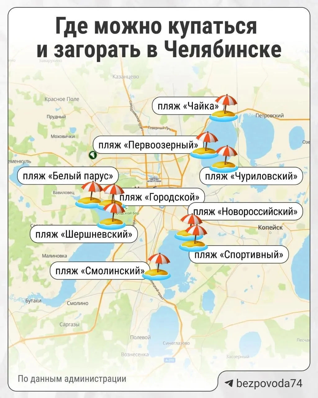 Муниципальные пляжи Челябинска открыли раньше обычного: все они проверены, оборудованы и на каждом дежурят спасатели. Отдых бесплатный.